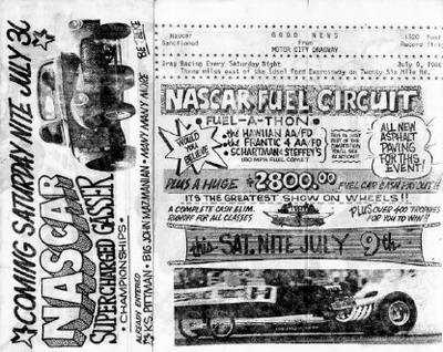 Motor City Dragway - Flyer From Rick Rzepka (newer photo)